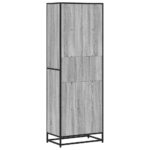 vidaXL Knižnica sivý dub sonoma 60x35x170,5 cm kompozitné drevo – Obrázok 6