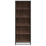 vidaXL Knižnica hnedý dub 60x35x170,5 cm kompozitné drevo – Obrázok 4