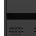 vidaXL Vysoká skrinka čierna 68x39x101,5 cm oceľ – Obrázok 10