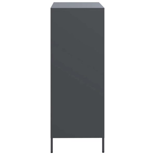 vidaXL Vysoká skrinka antracit 68x39x101,5cm oceľ – Obrázok 6