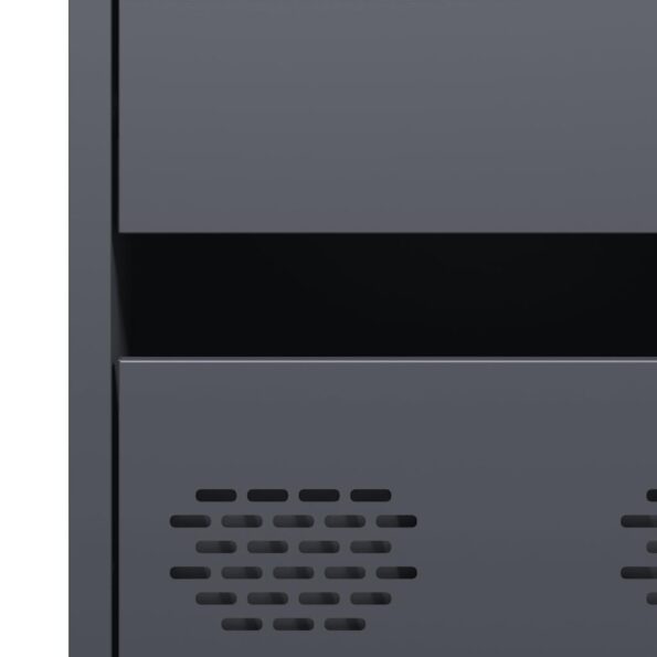 vidaXL Vysoká skrinka antracit 68x39x101,5cm oceľ – Obrázok 10