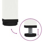 vidaXL Konferenčný stolík biely 101,5x50x43,5 cm oceľ – Obrázok 9