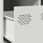 vidaXL Konferenčný stolík biely 101,5x50x43,5 cm oceľ – Obrázok 10