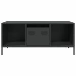 vidaXL Konferenčný stolík čierna 101,5x50x43,5 cm oceľ – Obrázok 4