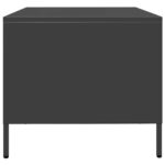 vidaXL Konferenčný stolík čierna 101,5x50x43,5 cm oceľ – Obrázok 6