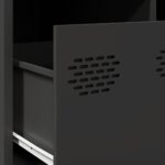 vidaXL Konferenčný stolík čierna 101,5x50x43,5 cm oceľ – Obrázok 10