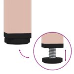 vidaXL Konferenčný stolík ružový 101,5x50x43,5 cm oceľ – Obrázok 9