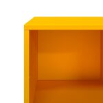 vidaXL Konferenčný stolík horčicovožltý 101,5x50x43,5 cm oceľ – Obrázok 11