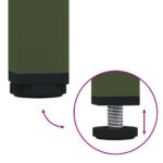vidaXL Konferenčný stolík olivovozelený 101,5x50x43,5 cm oceľ – Obrázok 9
