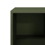 vidaXL Konferenčný stolík olivovozelený 101,5x50x43,5 cm oceľ – Obrázok 11