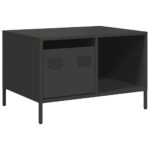 vidaXL Konferenčný stolík čierny 68,5x50x43,5 cm oceľ – Obrázok 2