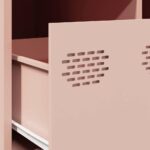 vidaXL Konferenčný stolík ružový 68,5x50x43,5 cm oceľ – Obrázok 11