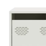 vidaXL Konferenčný stolík biely 68,5x50x43,5 cm oceľ – Obrázok 12