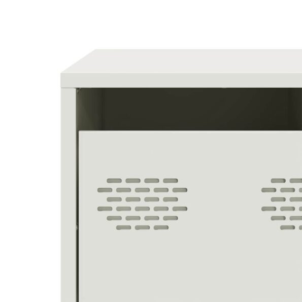 vidaXL Konferenčný stolík biely 68,5x50x43,5 cm oceľ – Obrázok 12