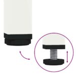 vidaXL Konferenčný stolík biely 68,5x50x43,5 cm oceľ – Obrázok 9