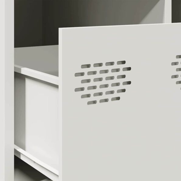 vidaXL Konferenčný stolík biely 68,5x50x43,5 cm oceľ – Obrázok 11