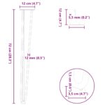 vidaXL Nohy stola vlásenky 4 ks čierny 72 cm pevná oceľ – Obrázok 10