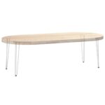 vidaXL Nohy stola vlásenky 4 ks biela 72 cm pevná oceľ – Obrázok 8