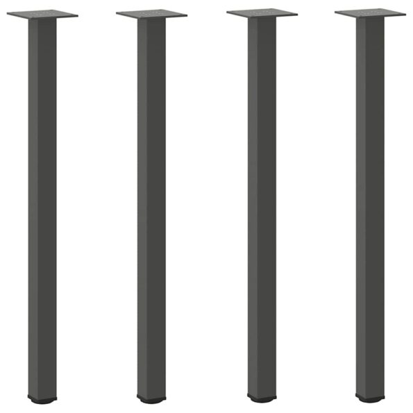 vidaXL Stolové nohy na konferenčný stolík 4 ks antracitový 72-74 cm – Obrázok 2