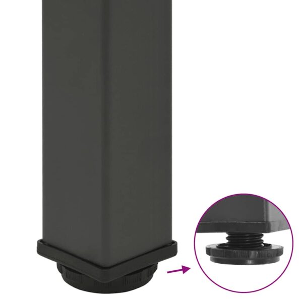 vidaXL Stolové nohy na konferenčný stolík 4 ks antracitový 72-74 cm – Obrázok 9