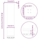 vidaXL Nohy ku konferenčnému stolíku 4 ks antracitové 30-32 cm oceľové – Obrázok 10