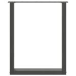 vidaXL Stolové nohy na konferenčný stolík v tvare U 2 ks čierny oceľ – Obrázok 5