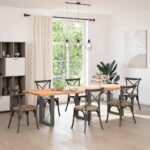 vidaXL Stolové nohy na konferenčný stolík v tvare U 3 ks antracitový – Obrázok 2