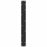 vidaXL Nohy k jedálenskému stolu v tvare U, 3 ks, čierne, 80 x (72-73) cm, oceľové – Obrázok 7