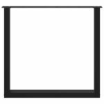 vidaXL Stolové nohy na konferenčný stolík v tvare U 3 ks čierny oceľ – Obrázok 5