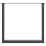 vidaXL Stolové nohy na konferenčný stolík v tvare U 3 ks antracitový – Obrázok 5