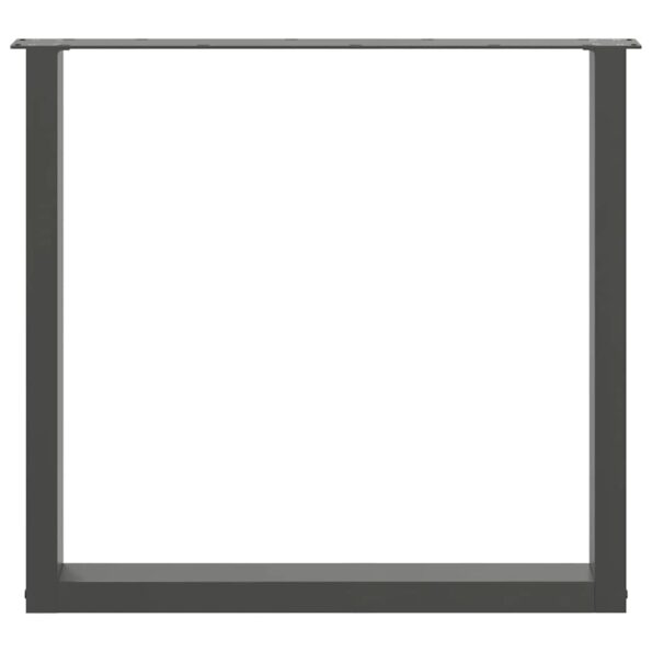 vidaXL Stolové nohy na konferenčný stolík v tvare U 3 ks antracitový – Obrázok 5