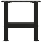 vidaXL Nohy na konferenčný stolík, čierne, 2 ks, 40 x (30-31) cm, oceľové – Obrázok 4
