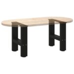 vidaXL Nohy na konferenčný stolík, čierne, 2 ks, 40 x (30-31) cm, oceľové – Obrázok 7