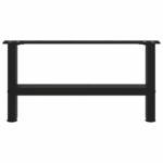 vidaXL Stolové nohy na konferenčný stolík čierny 2 ks 60x(30-31) cm – Obrázok 4