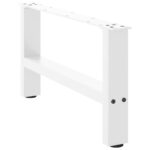 vidaXL Stolové nohy na konferenčný stolík biele 2 ks 60x(30-31) cm
