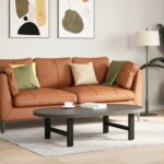 vidaXL Nohy konferenčného stolíka, čierne, 2 ks, 70 x (30-31) cm, oceľové – Obrázok 2