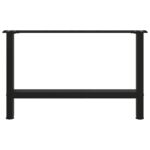 vidaXL Stolové nohy na konferenčný stolík čierny 2 ks oceľ – Obrázok 5