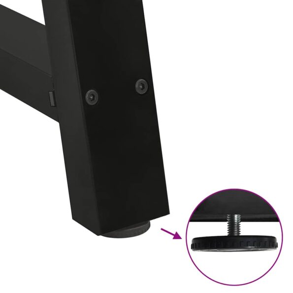 vidaXL Stolové nohy na konferenčný stolík v tvare A 2 ks čierny oceľ – Obrázok 9