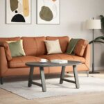 vidaXL Nohy konferenčného stolíka v tvare A, 2 ks, antracitové, 60 x (42-43) cm, oceľ – Obrázok 2
