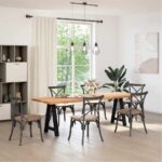 vidaXL Stolové nohy na konferenčný stolík v tvare A 2 ks čierny oceľ – Obrázok 2