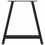 vidaXL Stolové nohy na konferenčný stolík v tvare A 2 ks čierny oceľ – Obrázok 5