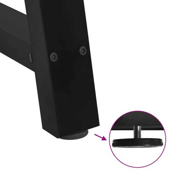 vidaXL Stolové nohy na konferenčný stolík v tvare A 2 ks čierny oceľ – Obrázok 9