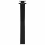 vidaXL Nohy k jedálenskému stolu v tvare X, 2 ks, čierne, 80 x (72-73) cm, oceľové – Obrázok 6