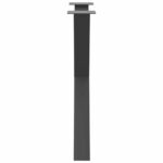 vidaXL Nohy k jedálenskému stolu v tvare X, 3 ks, antracitové, 80 x (72-73) cm, oceľ – Obrázok 6
