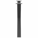 vidaXL Nohy k jedálenskému stolu v tvare X, 3 ks, antracitové, 90 x (72-73) cm, oceľ – Obrázok 6