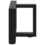 vidaXL Nohy konferenčného stolíka v tvare T, 2 ks, čierne, 50x25x(30-31) cm, oceľové – Obrázok 3