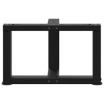 vidaXL Nohy konferenčného stolíka v tvare T, 2 ks, čierne, 50x25x(30-31) cm, oceľové – Obrázok 5