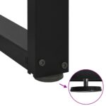 vidaXL Nohy konferenčného stolíka v tvare T, 2 ks, čierne, 50x25x(30-31) cm, oceľové – Obrázok 8