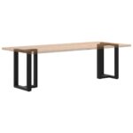 VidaXL Nohy jedálenského stola v tvare T 2 ks čierny 60x35x(72-73) cm – Obrázok 8