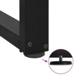 VidaXL Nohy jedálenského stola v tvare T 2 ks čierny 60x35x(72-73) cm – Obrázok 9